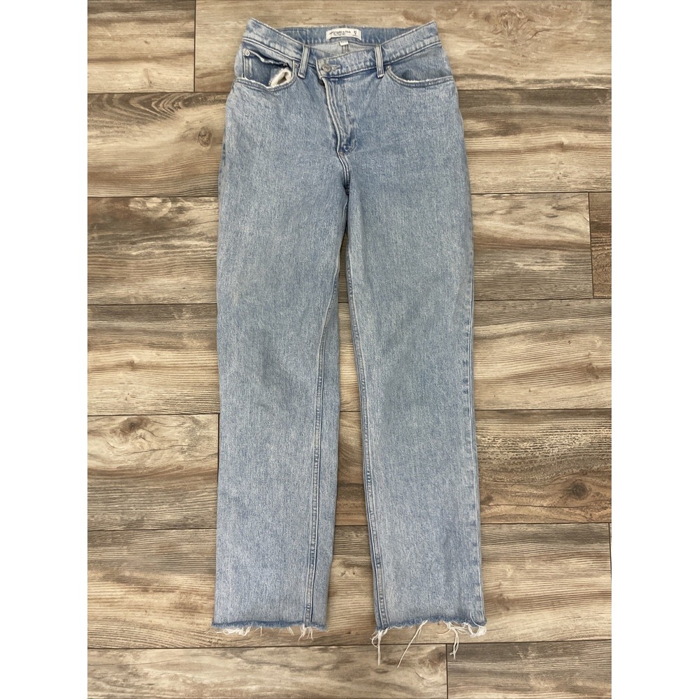 Abercrombie & Fitch 90s Straight Ultra High Rise Jeans 27/4L Curve Love
